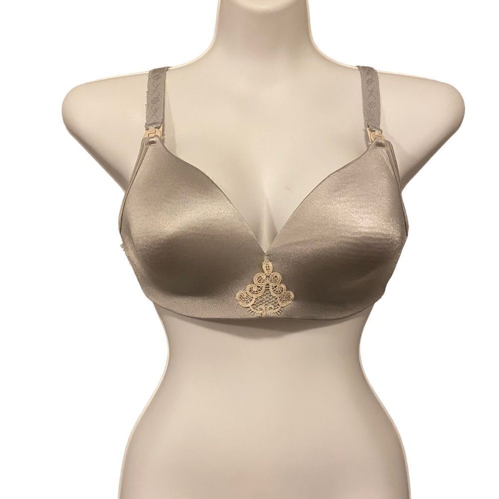 Bravado Bliss satin nursing bra, 34 D/E DD‎